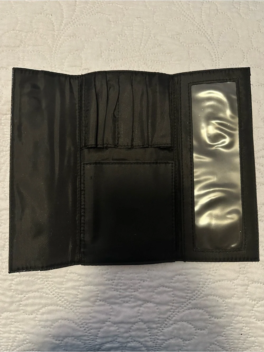 Sephora Black Glitter Foldover Brush Case